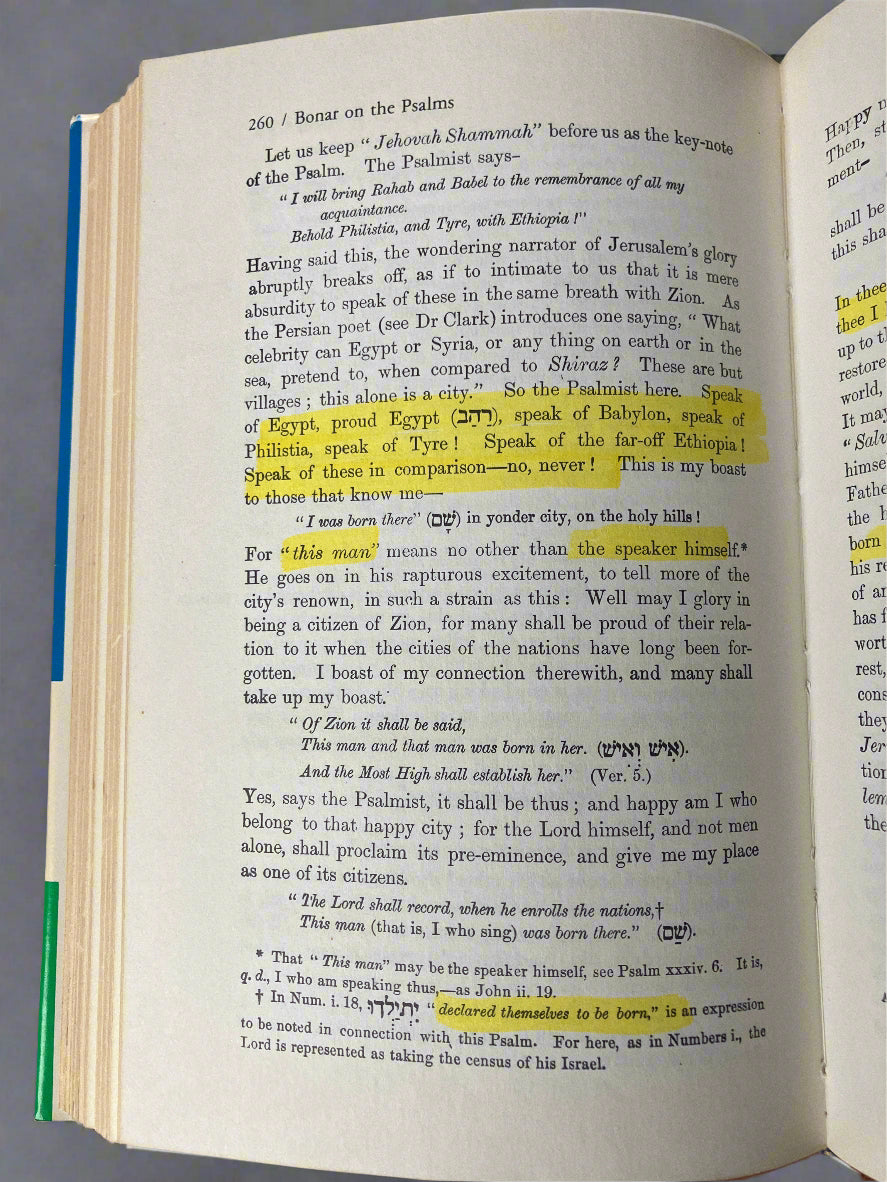 Christ and His Church In The Book of Psalms (150 Inspirational Studies) by Andrew A. Bonar (Used Hardcover)